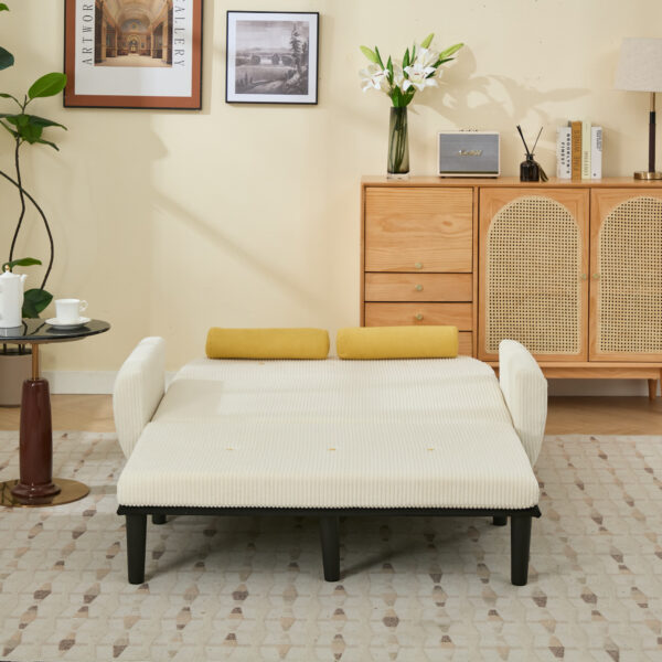 0396fd9f926a0aea99e409fef0fbe255 Convertible Sleeper Sofa Bed (Ivory)