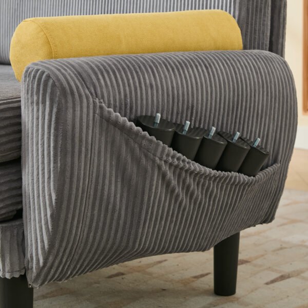 Convertible Sleeper Sofa Bed(Gray)