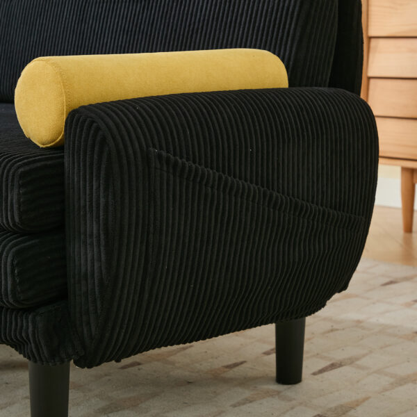 58e534eceb8d2b37acaa1fd5c3e29c47 Convertible Sleeper Sofa Bed (Black)