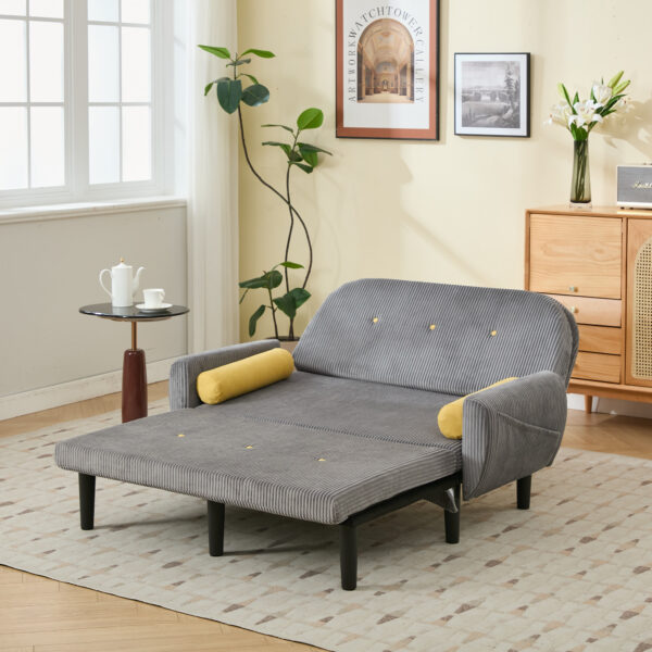 Convertible Sleeper Sofa Bed(Gray)