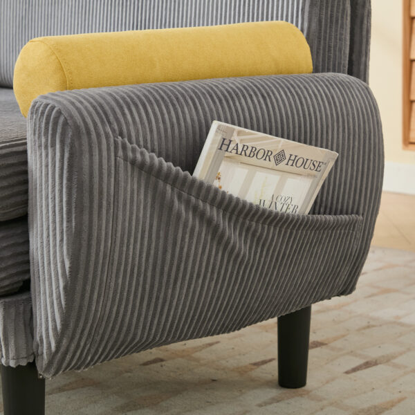 Convertible Sleeper Sofa Bed(Gray)