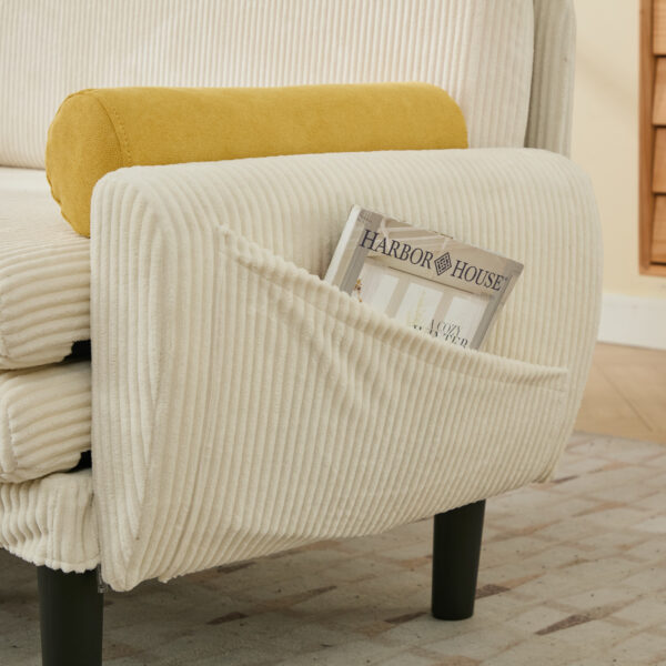 8129c97c9a8ca767ee02c8fd110894dd Convertible Sleeper Sofa Bed (Ivory)