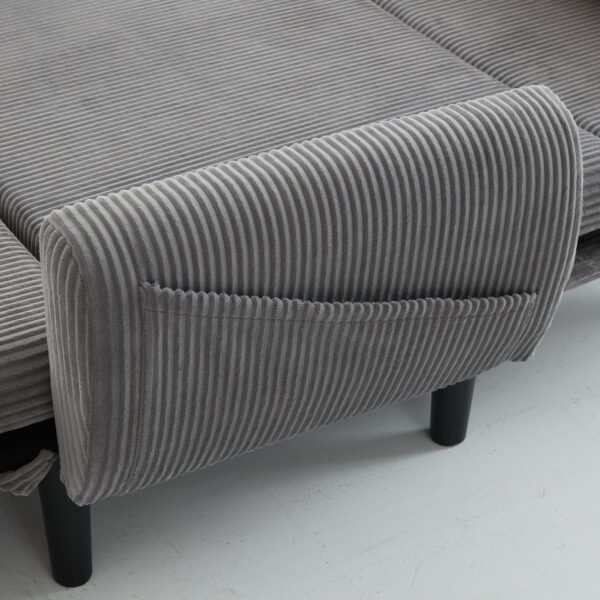 Convertible Sleeper Sofa Bed(Gray)