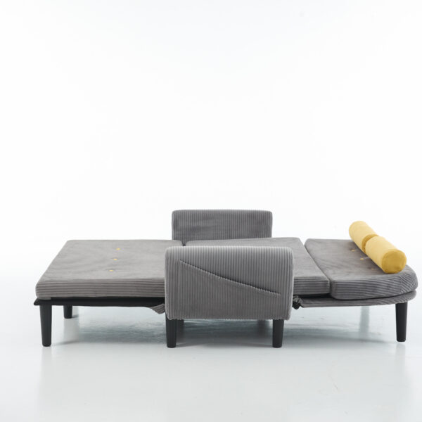 Convertible Sleeper Sofa Bed(Gray)