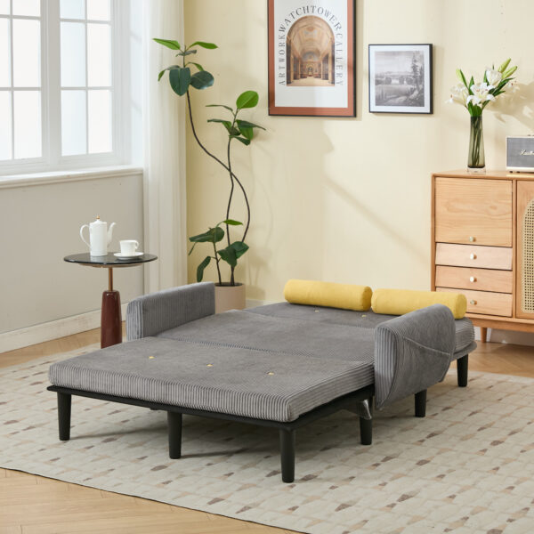 Convertible Sleeper Sofa Bed(Gray)