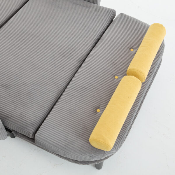 Convertible Sleeper Sofa Bed(Gray)