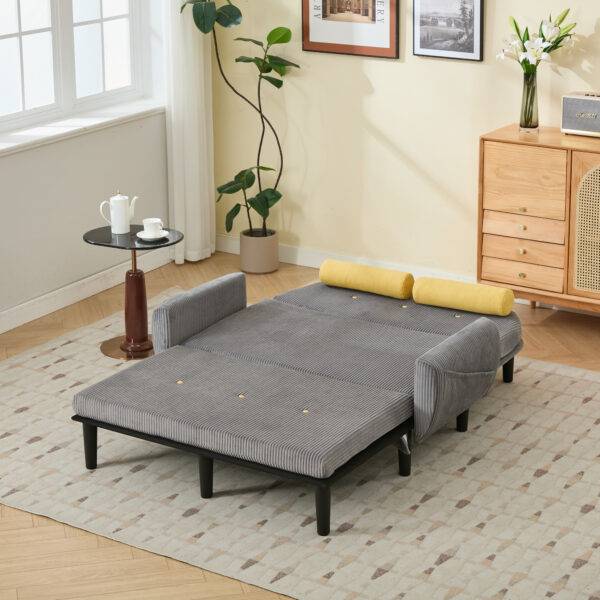 Convertible Sleeper Sofa Bed(Gray)
