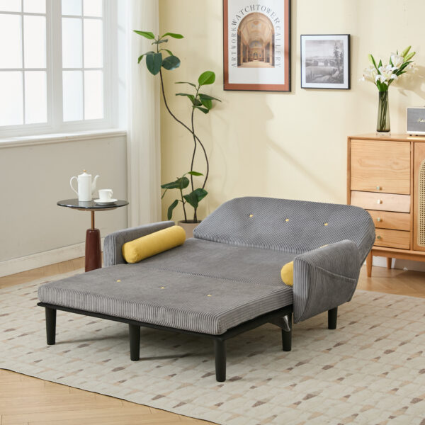 Convertible Sleeper Sofa Bed(Gray)