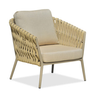 Aegean Outdoor Sofa - Imported Fabric Cushions, Waterproof Teslin Webbing (Single/Two/Three-Seater) N9065S