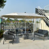 Little Bull Single-Seater Sofa - Premium Grey/Avocado Green, Outdoor PE Rattan with Sunbrella Waterproof CushionsN2363S