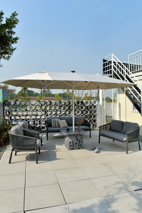 Little Bull Single-Seater Sofa - Premium Grey/Avocado Green, Outdoor PE Rattan with Sunbrella Waterproof CushionsN2363S
