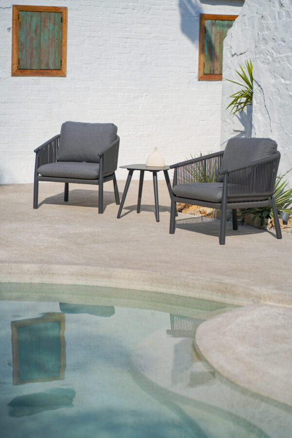 Little Bull Single-Seater Sofa - Premium Grey/Avocado Green, Outdoor PE Rattan with Sunbrella Waterproof CushionsN2363S