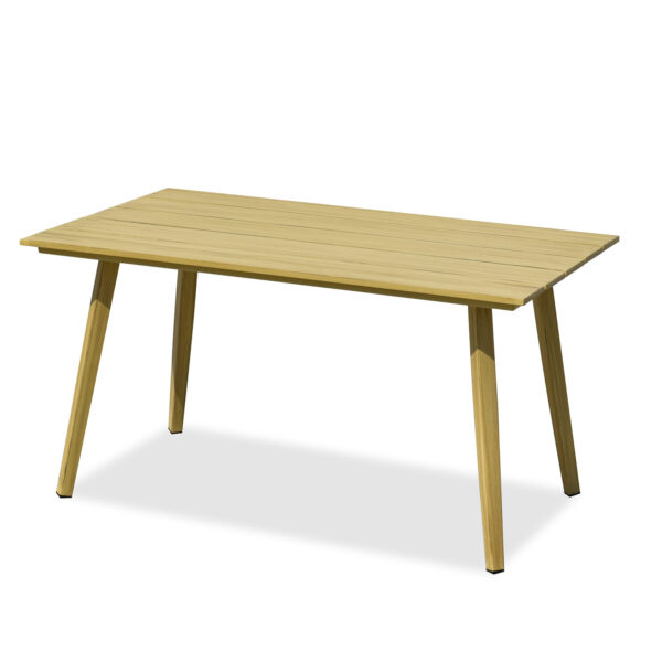 木榕府茶桌 白底 Woodseat Outdoor Set - Single/Two-Seater Sofa & Coffee Table, Oak Finish with Sunbrella Cushions