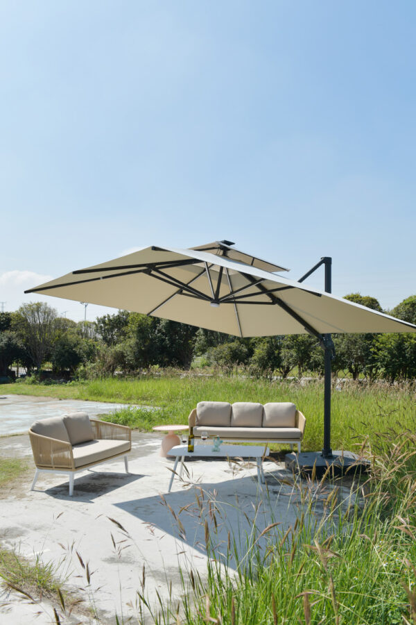 Aluminum Rattan Single-Seater Sofa N2302S