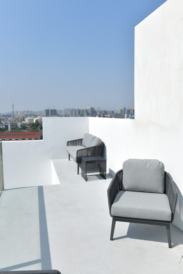 Aluminum Rattan Single-Seater Sofa N2302S