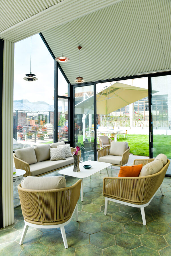 Aluminum Rattan Single-Seater Sofa N2302S