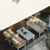 Aluminum Rattan Single-Seater Sofa N2302S